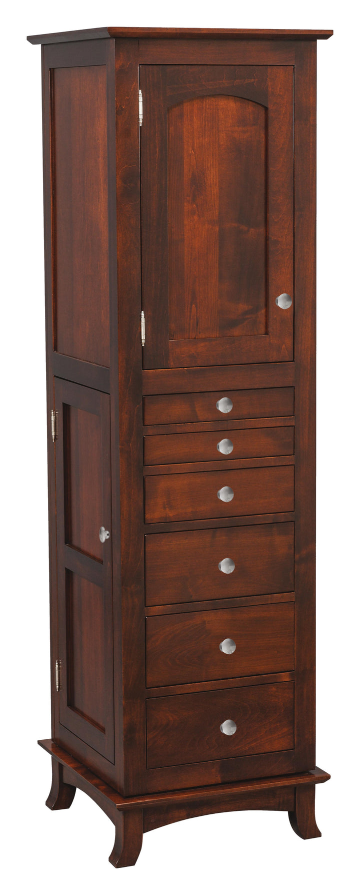 QW Amish Revolving Jewelry Armoire