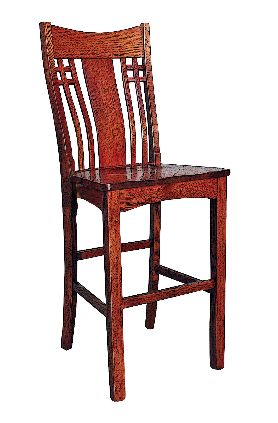 QW Amish Larson Mission Bar Chair