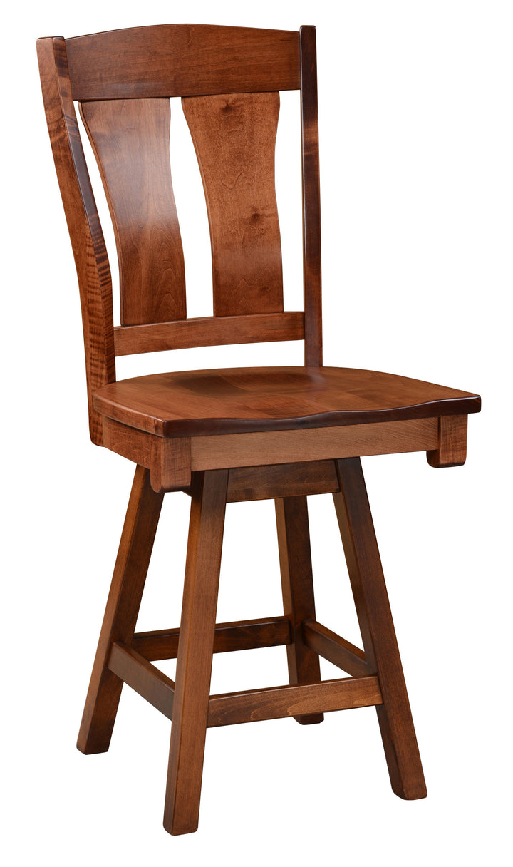 QW Amish Omaha Swivel Bar Chair