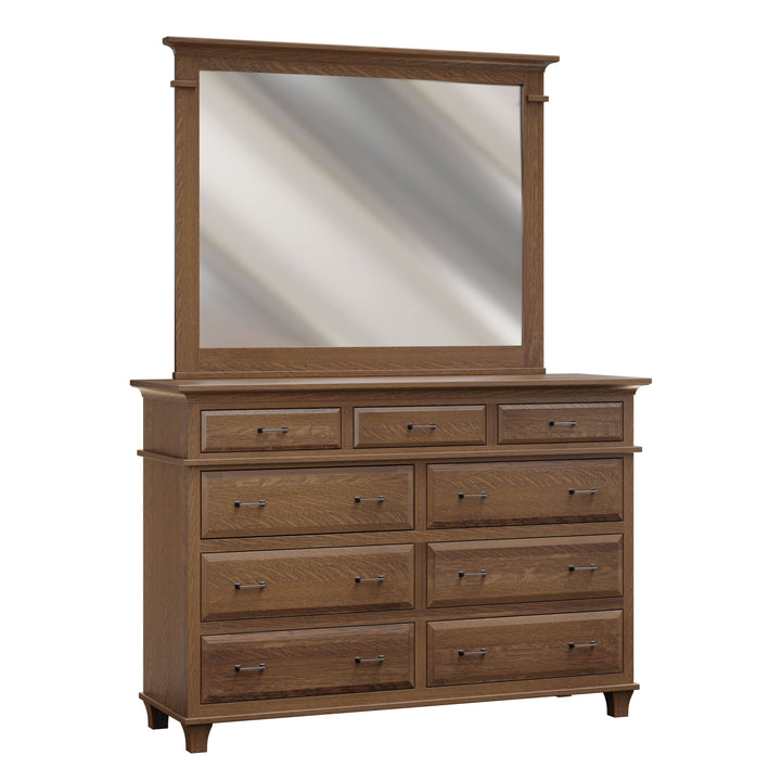 QW Amish Rockwell Dresser & Optional Mirror