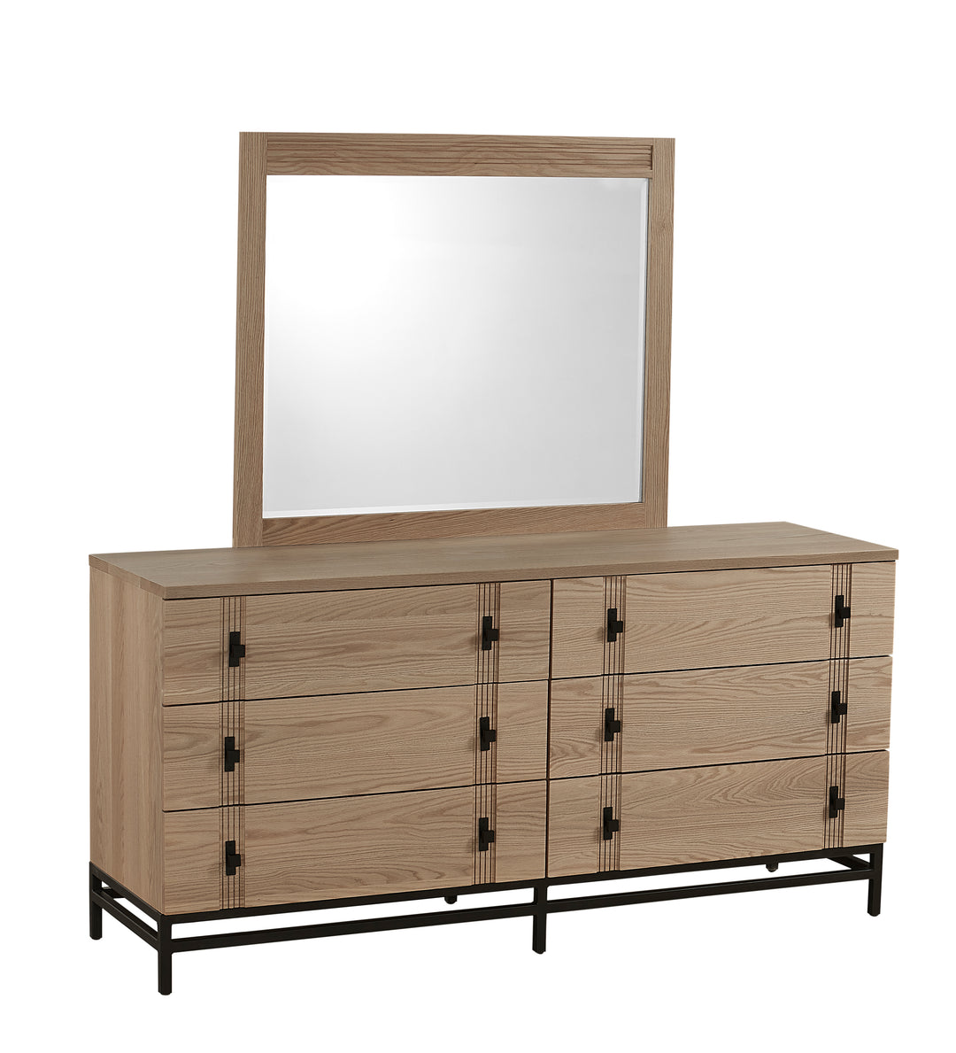 QW Amish Abshire 6 Drawer Dresser with Optional Mirror