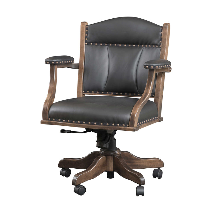 QW Amish Buckeye Low Back Desk Chair