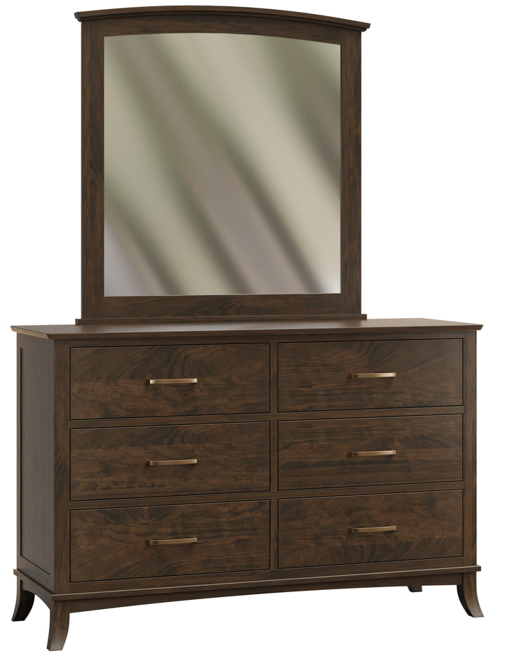 QW Amish Hampshire Low Dresser & Optional Mirror