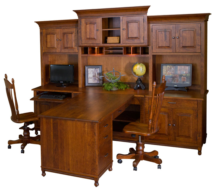 QW Amish Henry Stephen's 7pc Partner Desk