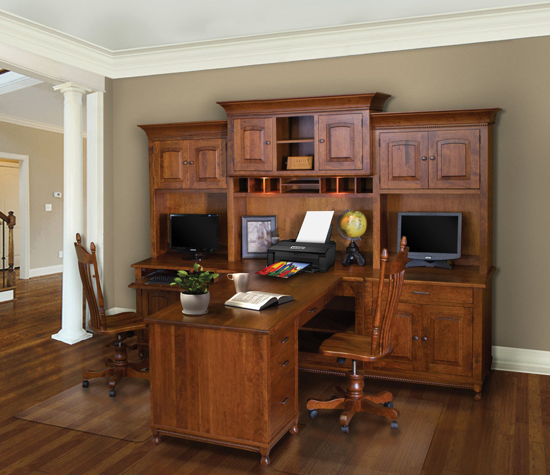 QW Amish Henry Stephen's 7pc Partner Desk