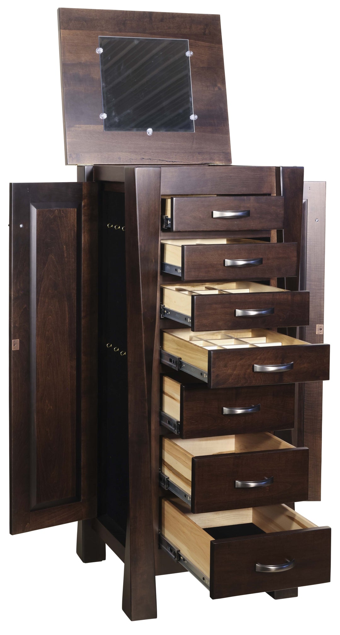 QW Amish Lexington Twist Jewelry Armoire