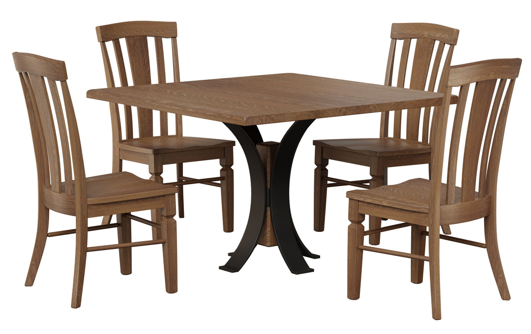 QW Amish Frontier Single Pedestal Table