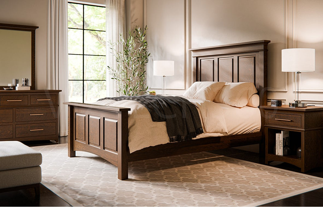 QW Amish Richmond Bed w/Low Footboard