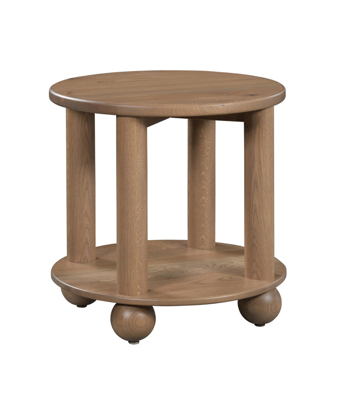 QW Amish Serene Round End Table