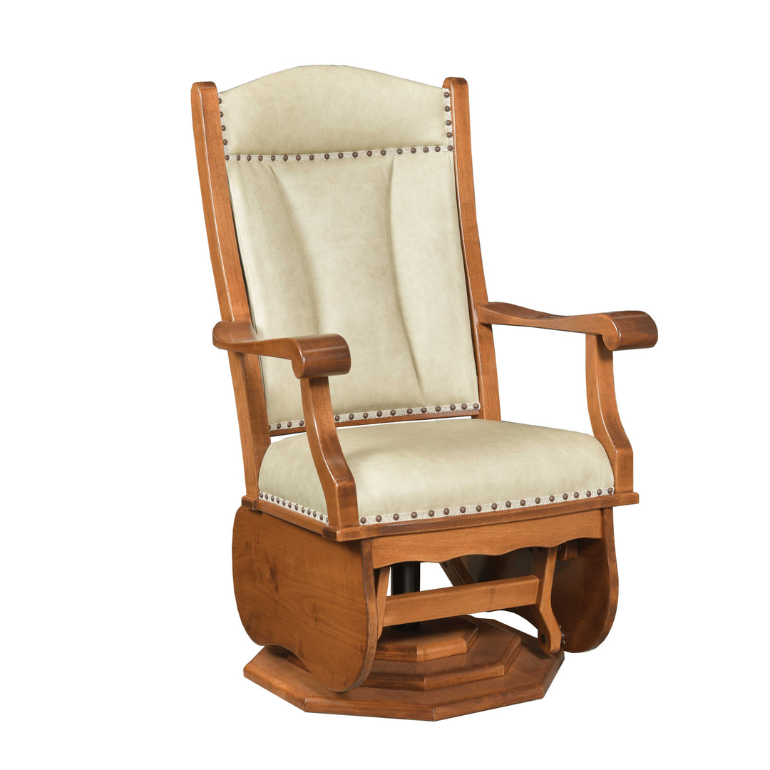 QW Amish Swivel Glider with Platform Base