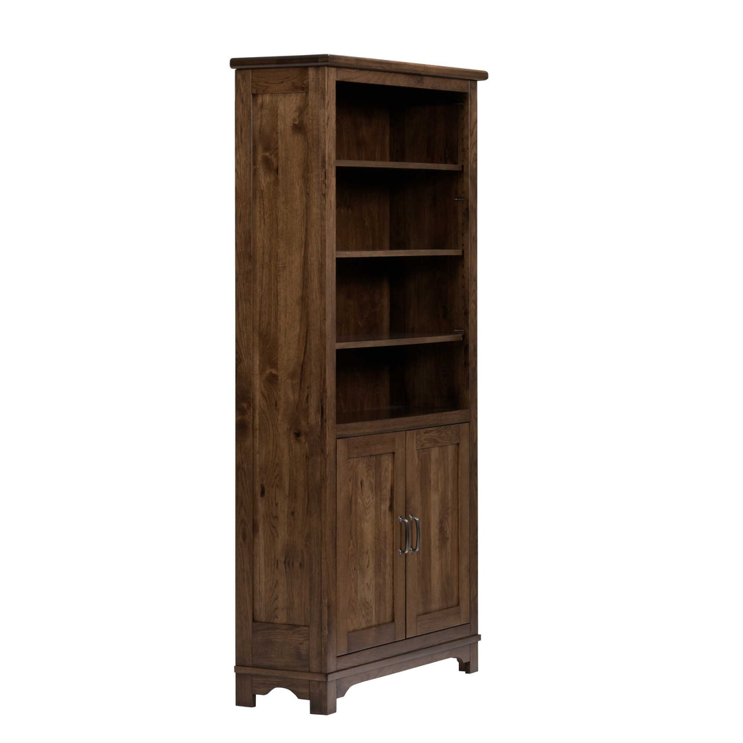 QW Amish Teton Bookcase with Doors