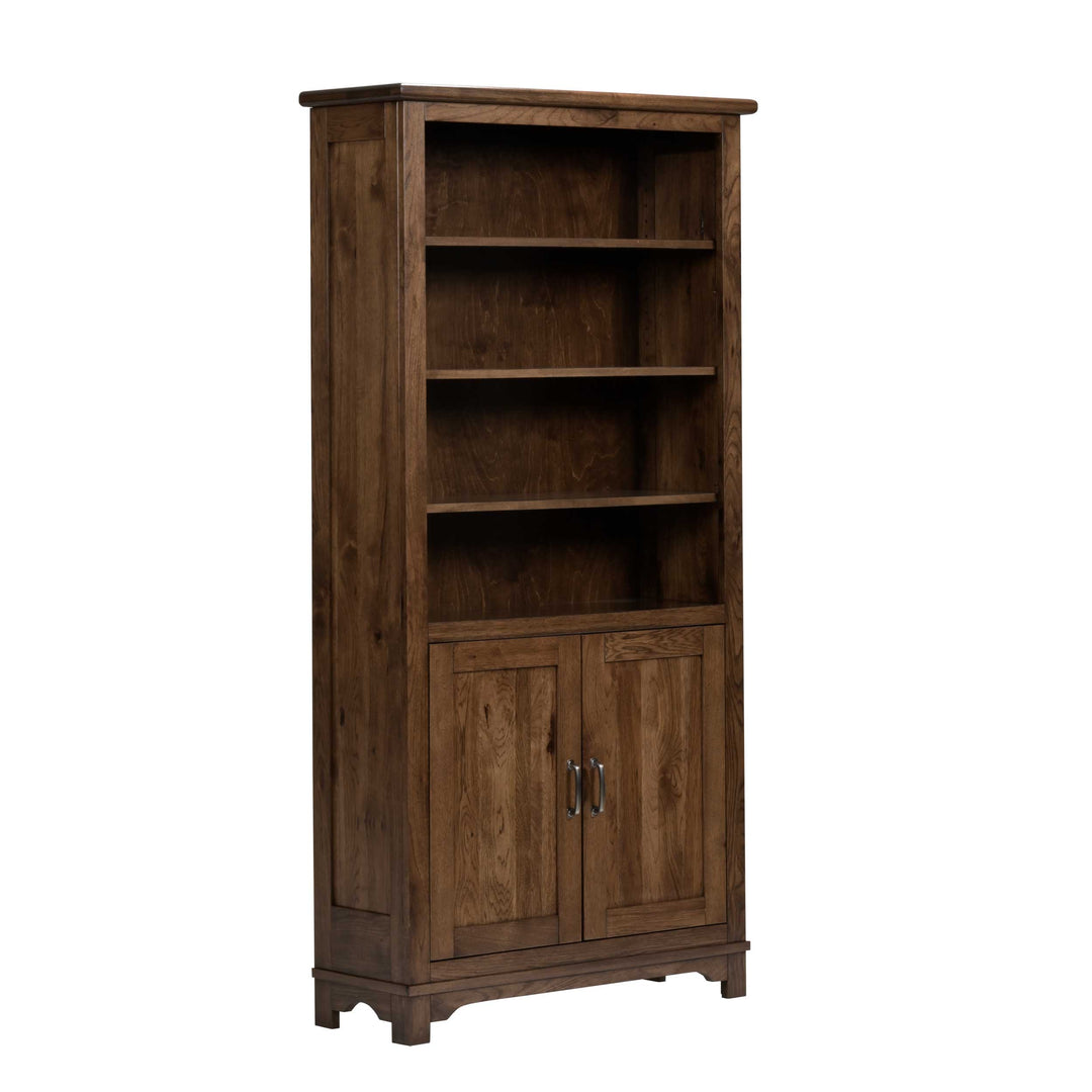 QW Amish Teton Bookcase with Doors