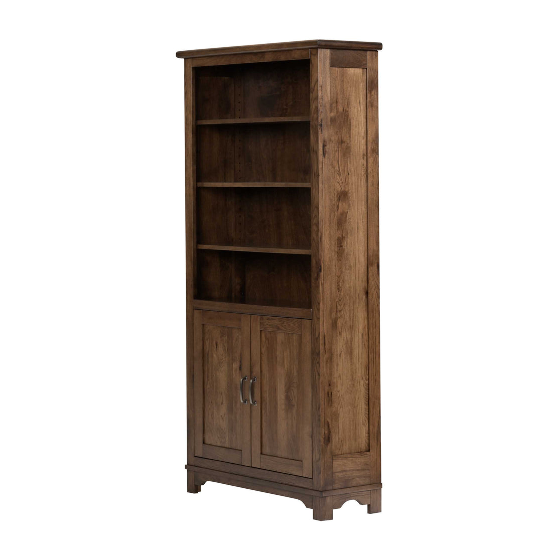 QW Amish Teton Bookcase with Doors