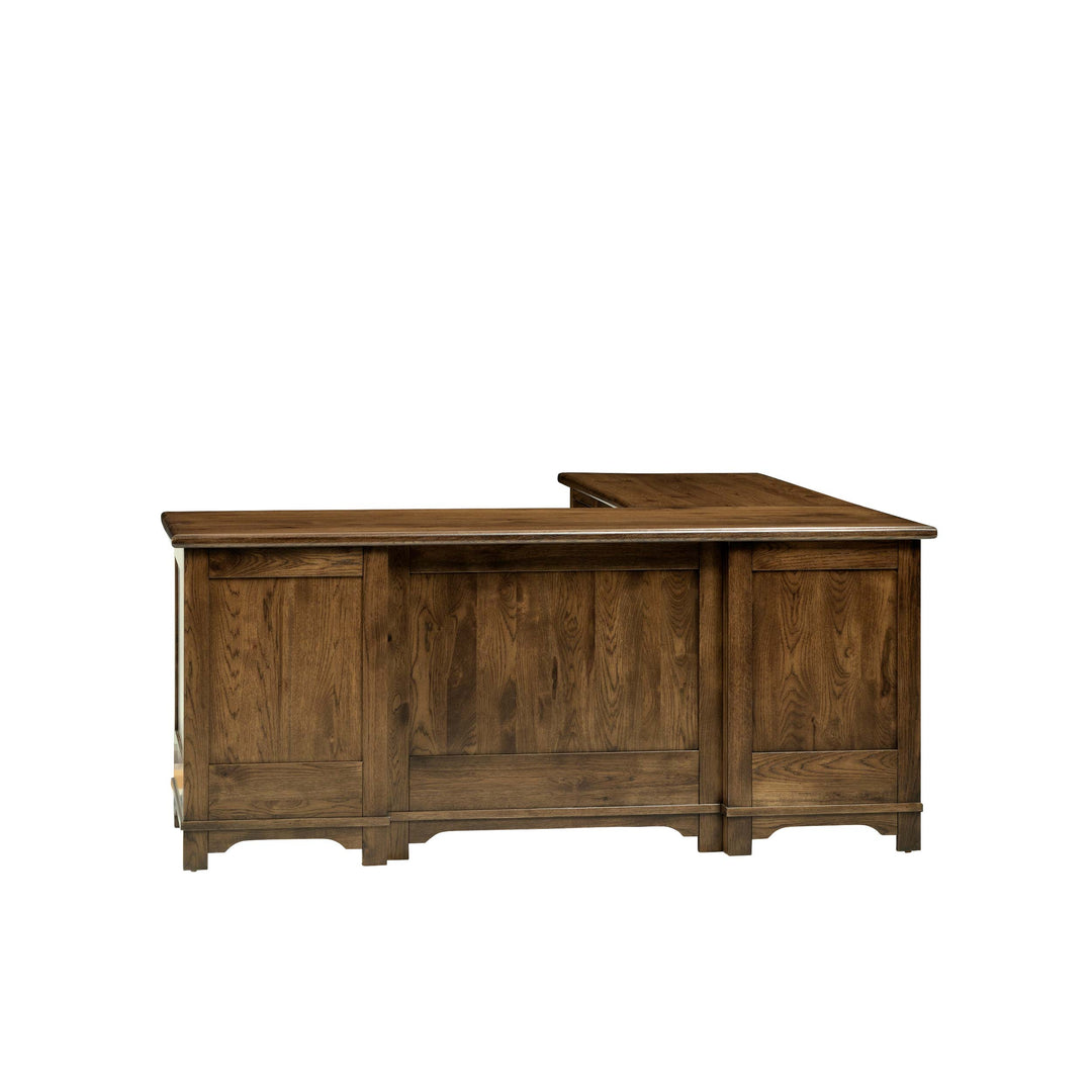 QW Amish Teton L Shaped Desk with Optional Hutch