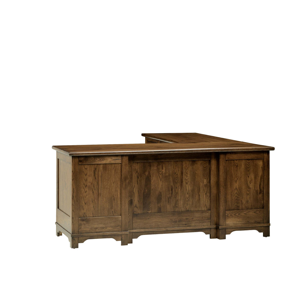 QW Amish Teton L Shaped Desk with Optional Hutch