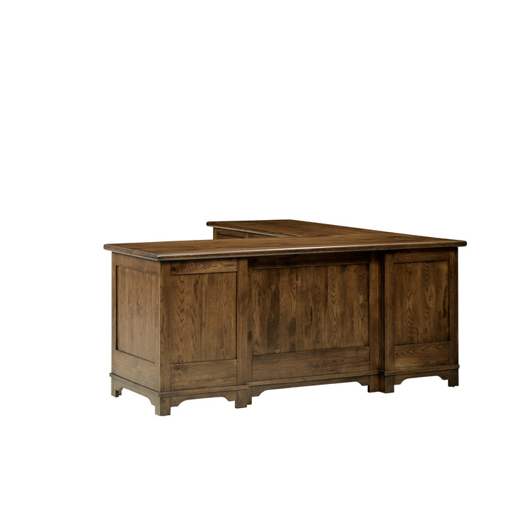 QW Amish Teton L Shaped Desk with Optional Hutch