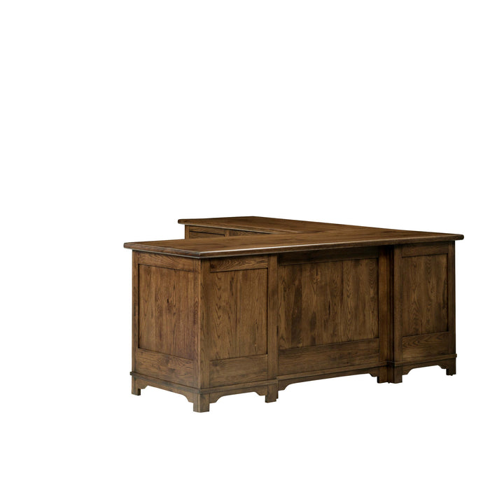 QW Amish Teton L Shaped Desk with Optional Hutch