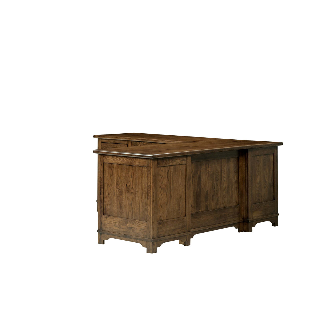 QW Amish Teton L Shaped Desk with Optional Hutch