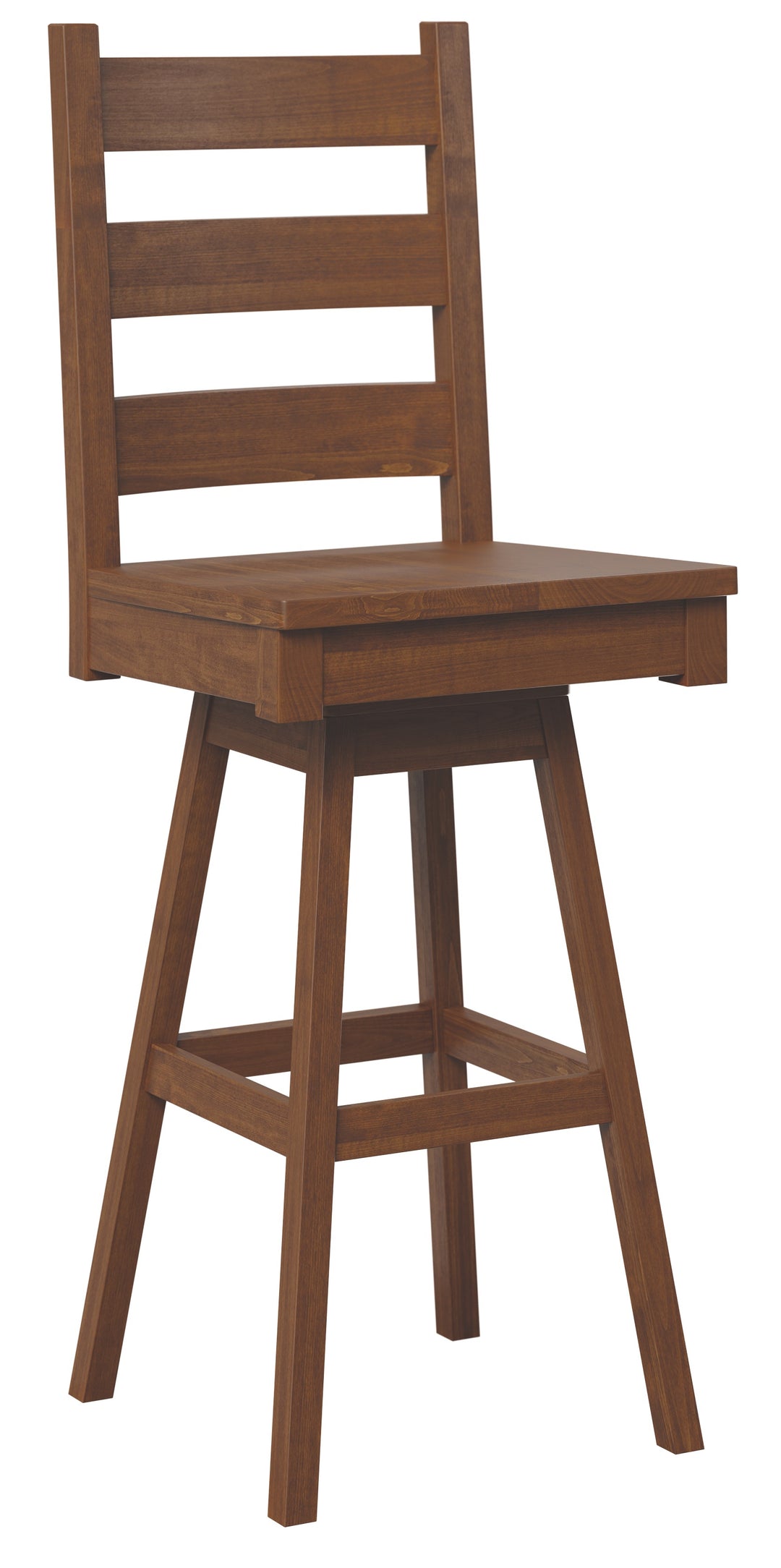 QW Amish Western Hi-Back Swivel Bar Chair