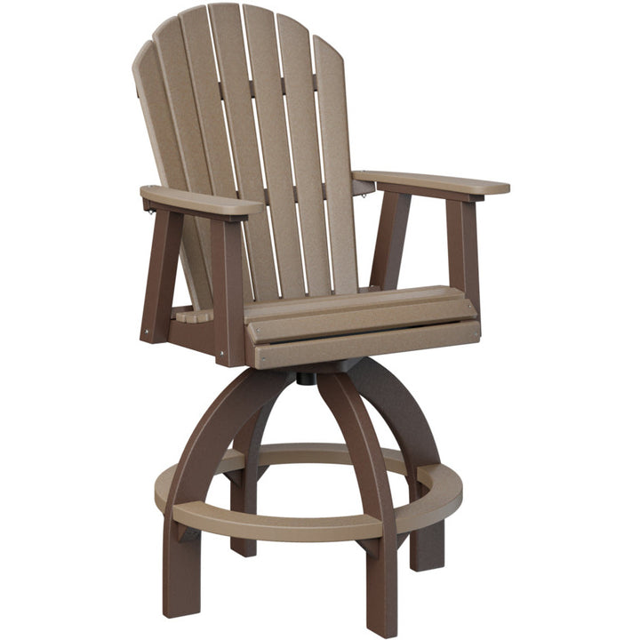 Comfo Back Adirondack Swivel Bar Chair