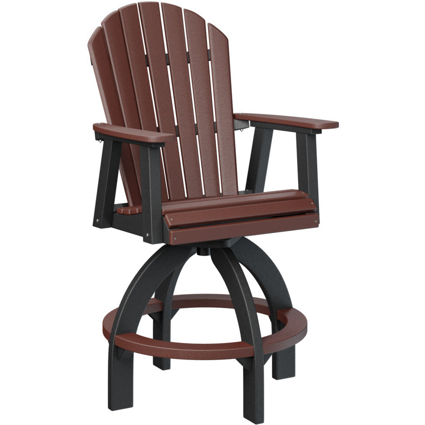 Comfo Back Adirondack Swivel Bar Chair