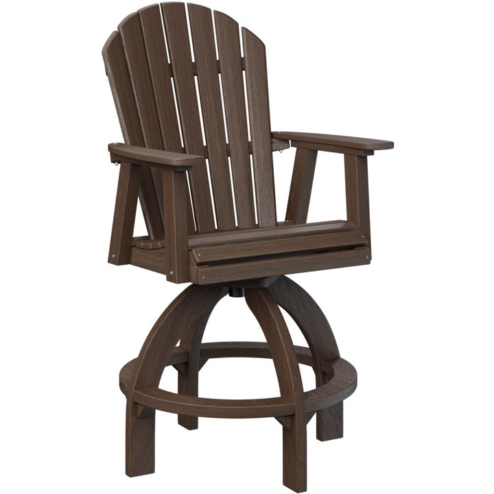 Comfo Back Adirondack Swivel Bar Chair