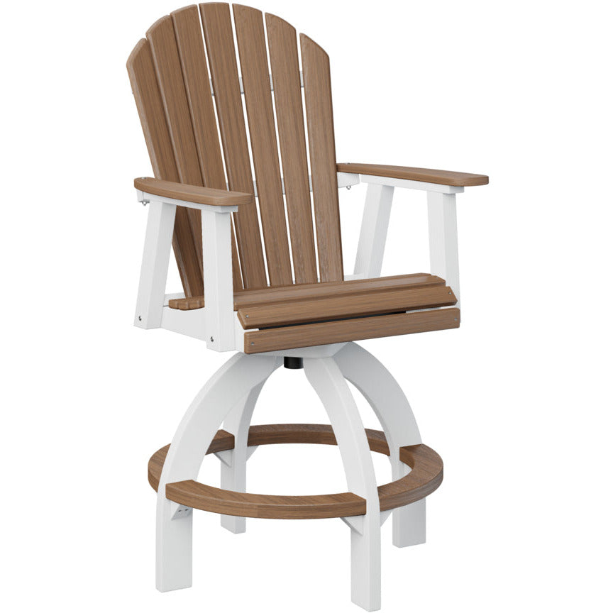 Comfo Back Adirondack Swivel Bar Chair