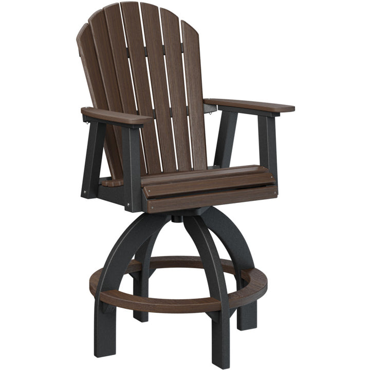 Comfo Back Adirondack Swivel Bar Chair