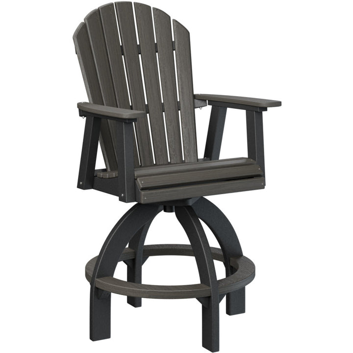 Comfo Back Adirondack Swivel Bar Chair