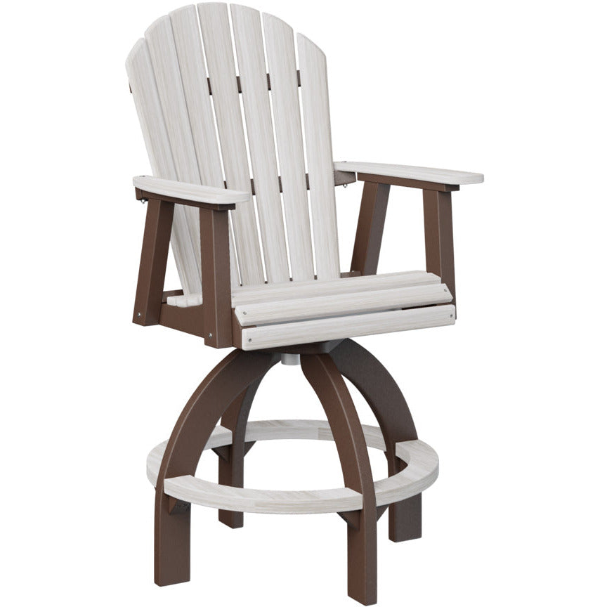 Comfo Back Adirondack Swivel Bar Chair