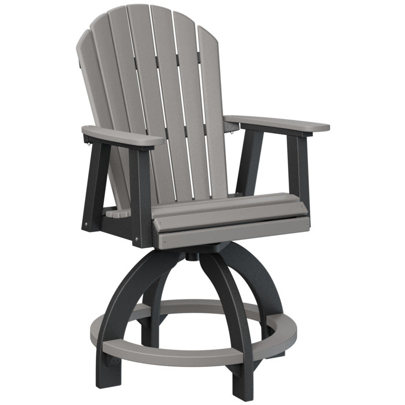 Comfo Back Adirondack Swivel Counter Chair