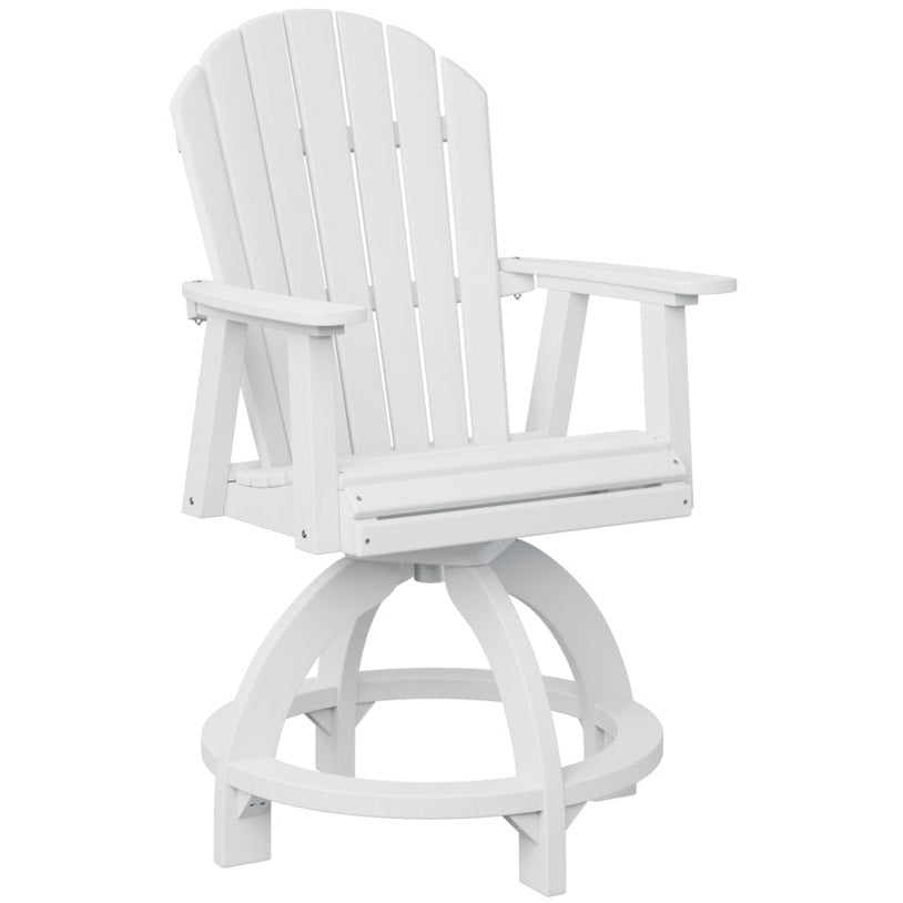 Comfo Back Adirondack Swivel Counter Chair