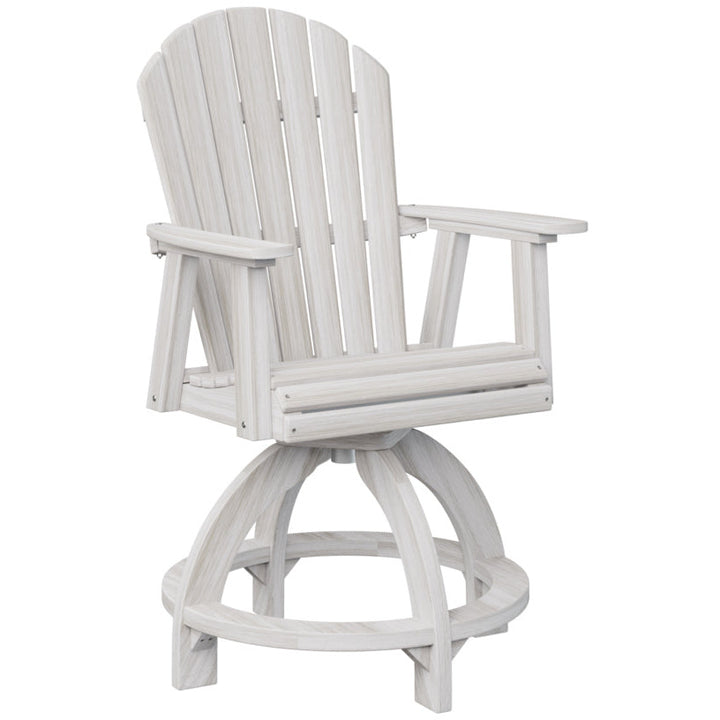 Comfo Back Adirondack Swivel Counter Chair