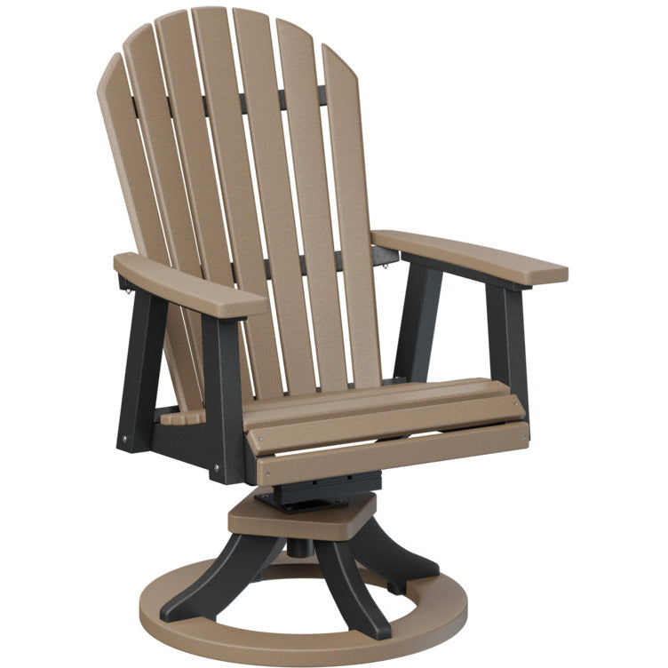 Comfo Back Adirondack Swivel Rocker Dining Chair