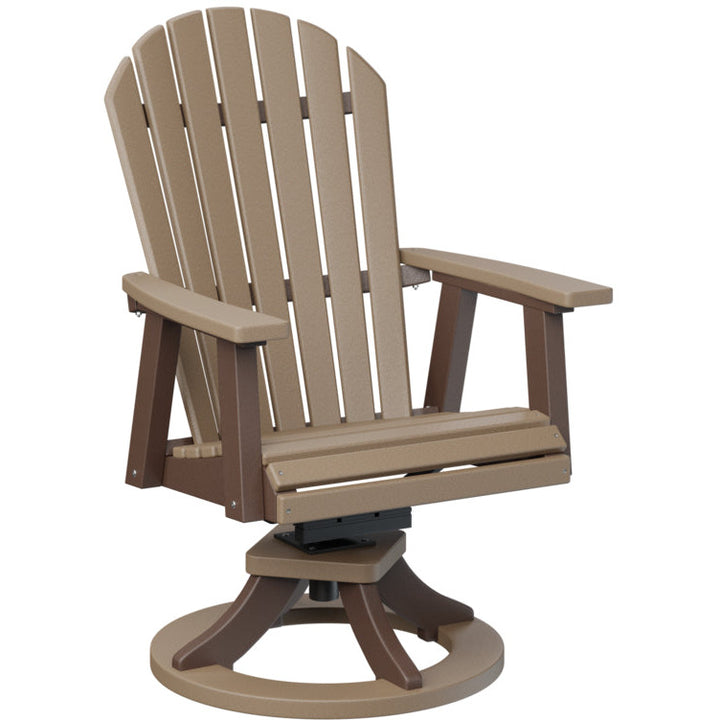 Comfo Back Adirondack Swivel Rocker Dining Chair