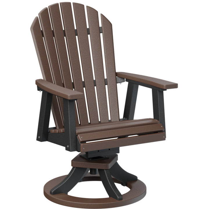 Comfo Back Adirondack Swivel Rocker Dining Chair