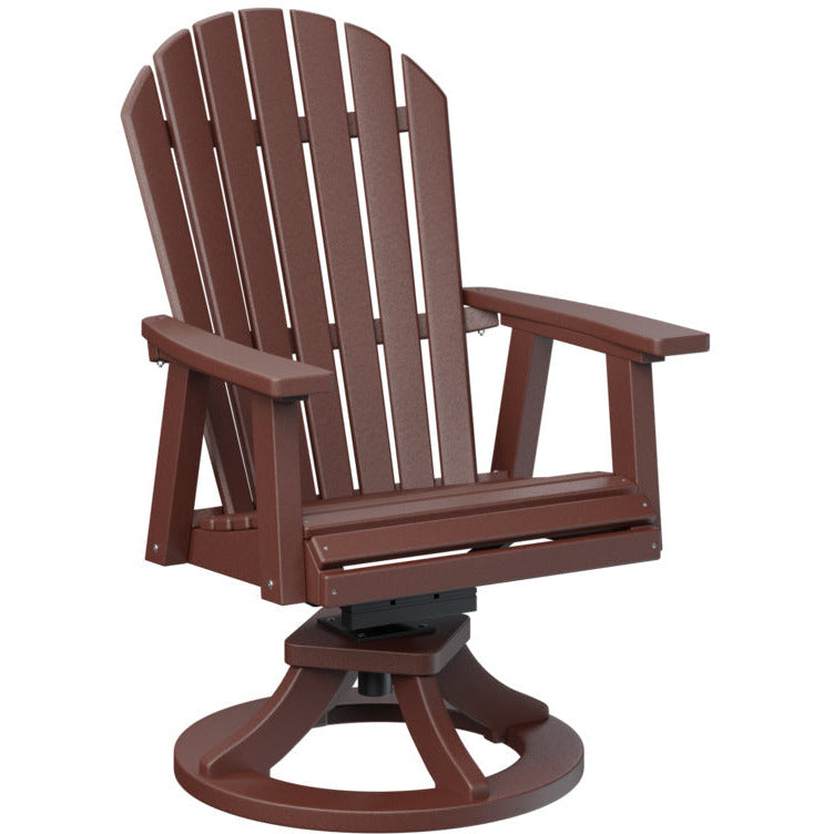 Comfo Back Adirondack Swivel Rocker Dining Chair