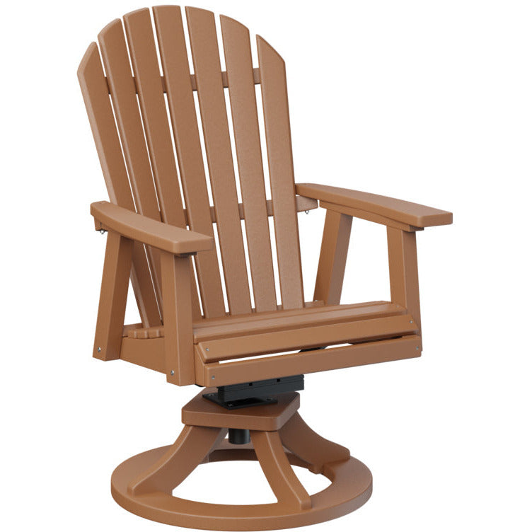 Comfo Back Adirondack Swivel Rocker Dining Chair