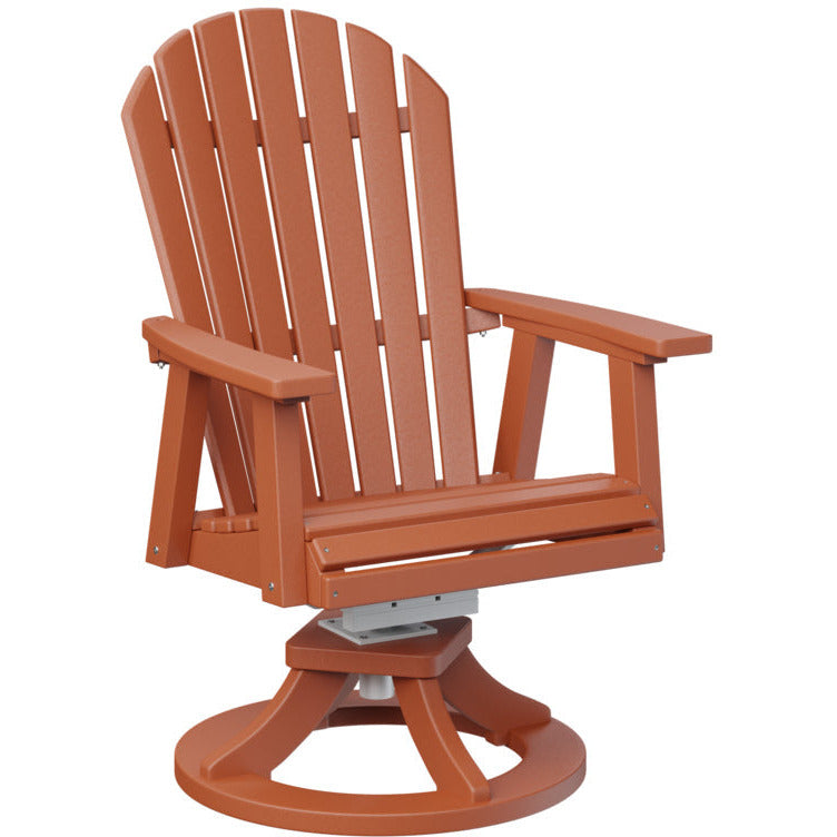 Comfo Back Adirondack Swivel Rocker Dining Chair