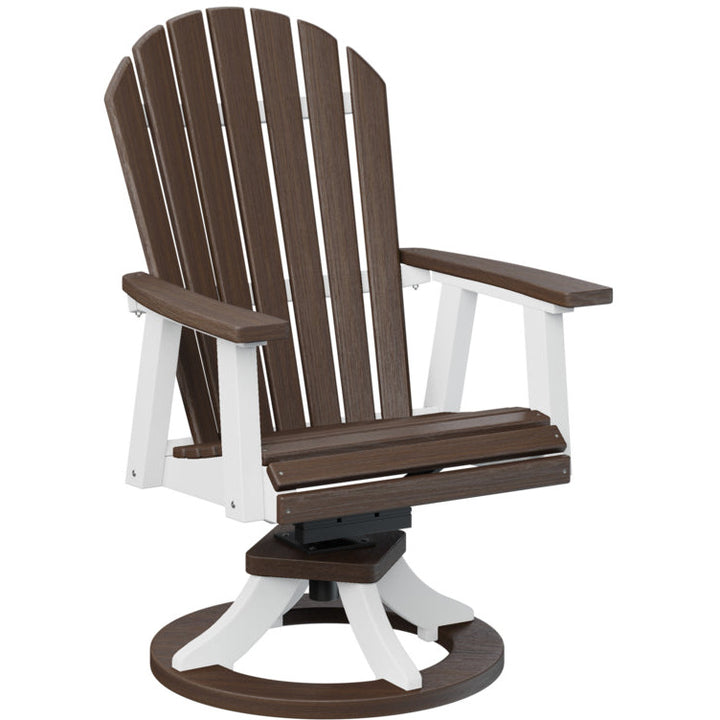 Comfo Back Adirondack Swivel Rocker Dining Chair