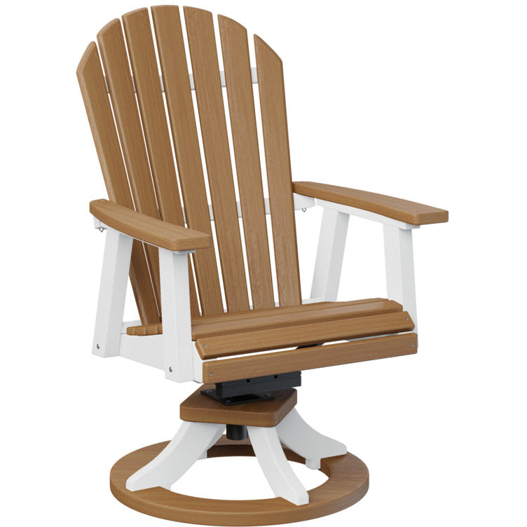 Comfo Back Adirondack Swivel Rocker Dining Chair