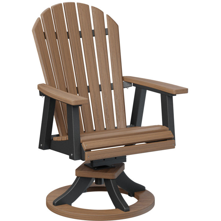 Comfo Back Adirondack Swivel Rocker Dining Chair