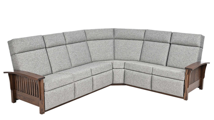 QW Amish Mission Reclining Sectional