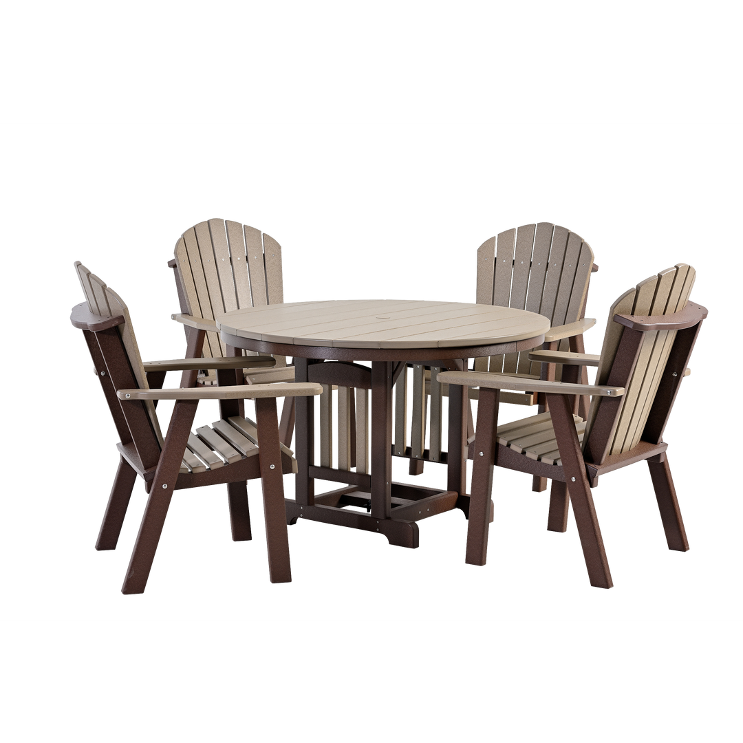 QW Amish Adirondack 48 Round Table (Select Height)