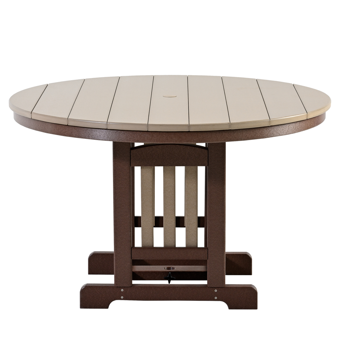 QW Amish Adirondack 5pc Round Dining Set