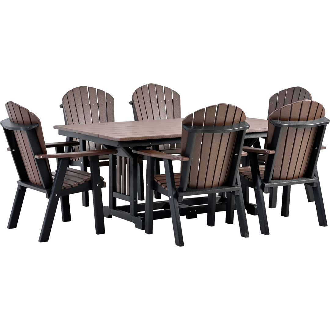 QW Amish Adirondack 7pc Dining Set