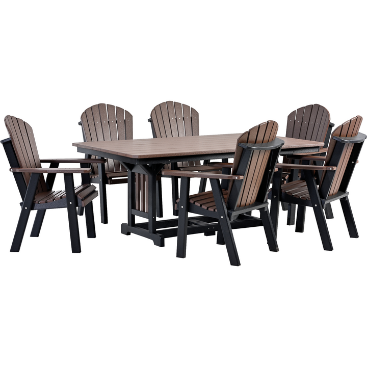 QW Amish Adirondack 7pc Dining Set