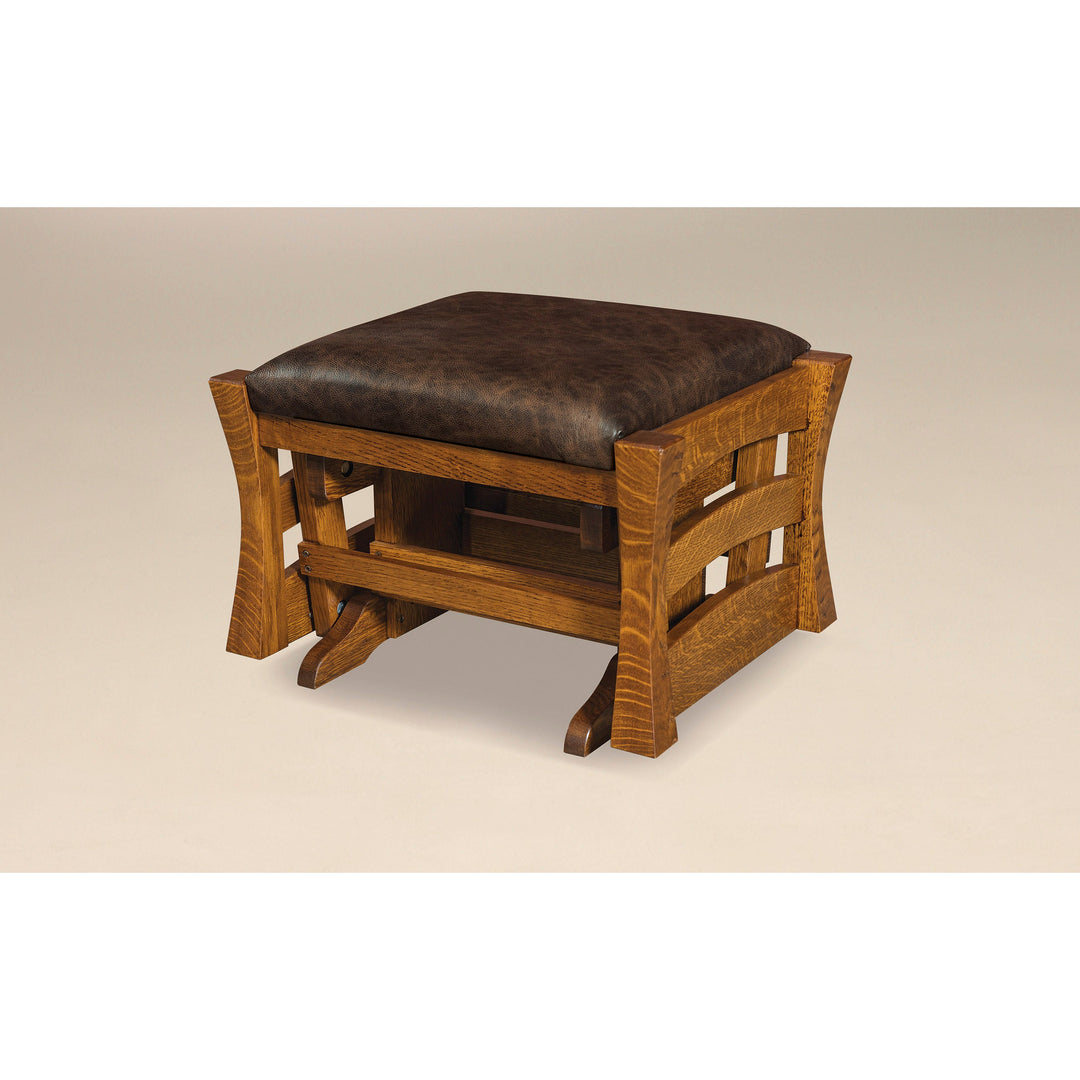 QW Amish Barrington Glider and Ottoman