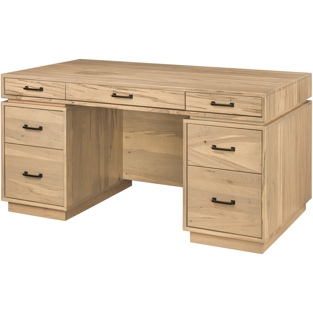 QW Amish Bordeaux Executive Desk