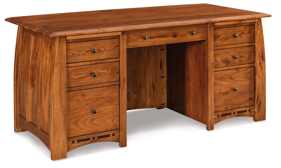 QW Amish Boulder Creek Desk with Optional Hutch